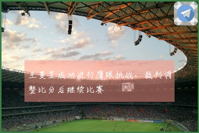 王曼昱成功进行鹰眼挑战，裁判调整比分后继续比赛