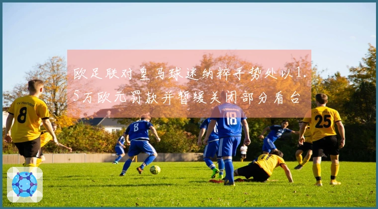 欧足联对皇马球迷纳粹手势处以1.5万欧元罚款并暂缓关闭部分看台